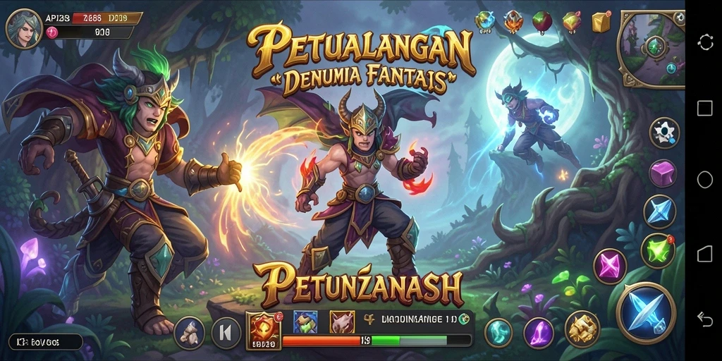 Screenshot gameplay API288 menampilkan petualangan seru di dunia fantastis.