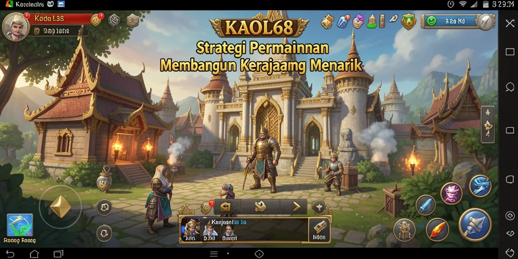 Tangkapan layar gameplay KAOL68 yang menampilkan strategi pertempuran menarik.