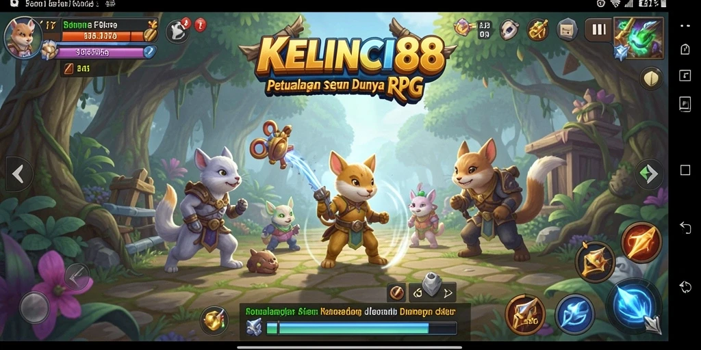 Gameplay KELINCI88 yang epik dan menantang para pahlawan.