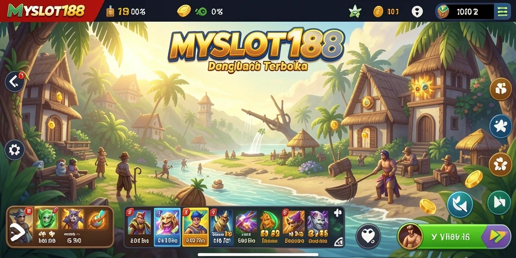 Tampilan gameplay MYSLOT188 yang menakjubkan dalam dunia terbuka.