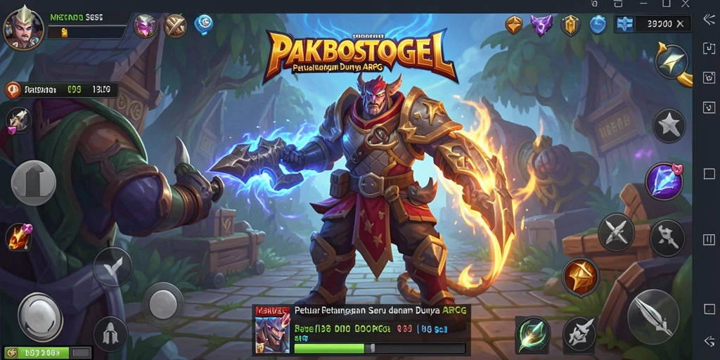 Tampilan mendebarkan dari gameplay ARPG PAKBOSTOGEL.
