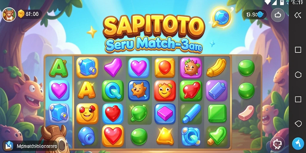 Gameplay seru SAPITOTO dengan kombinasi buah-buahan yang menantang.