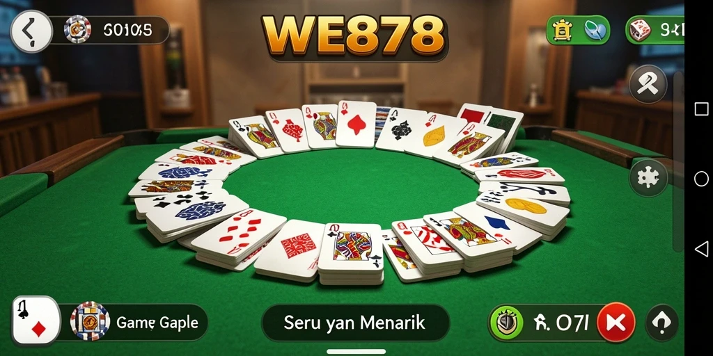 Tampilan gameplay Gaple yang seru di WE878.